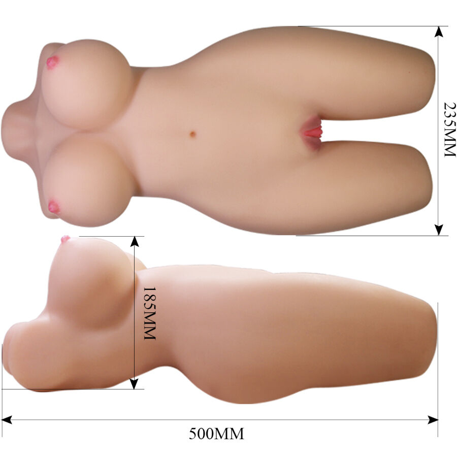 CRAZY BULL - MIA TORSO FEMININO REALISTA COM VAGINA E ÂNUS 8,5 KG