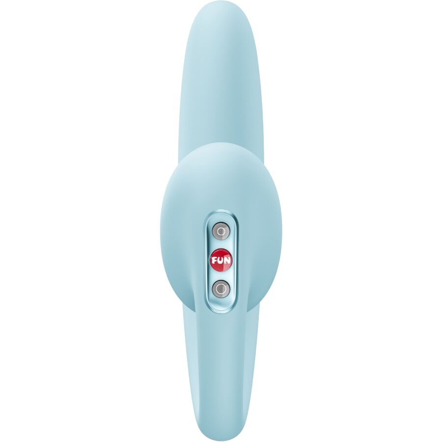 FUN FACTORY - CRESCENDO INSERTABLE DOUBLE AIR PULSE VIBRATOR ICE BLUE