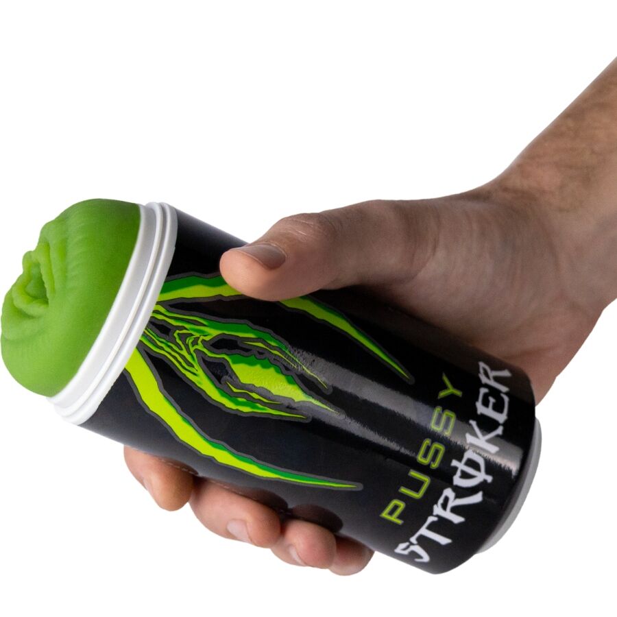 ALIVE - PUSSY STROKER MALE MASTURBATOR VAGINA ENERGETIC DRINK CAN