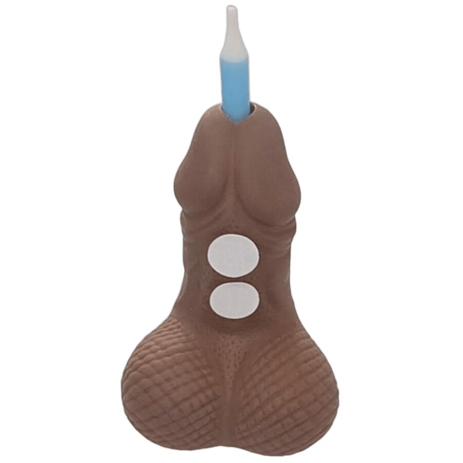 DIABLO PICANTE - PENIS BIRTHDAY NUMBER CANDLE DARK TONE