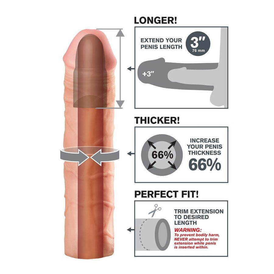 FANTASY X- TENSIONS - MEGA 3 EXTENSIÓN CARNE