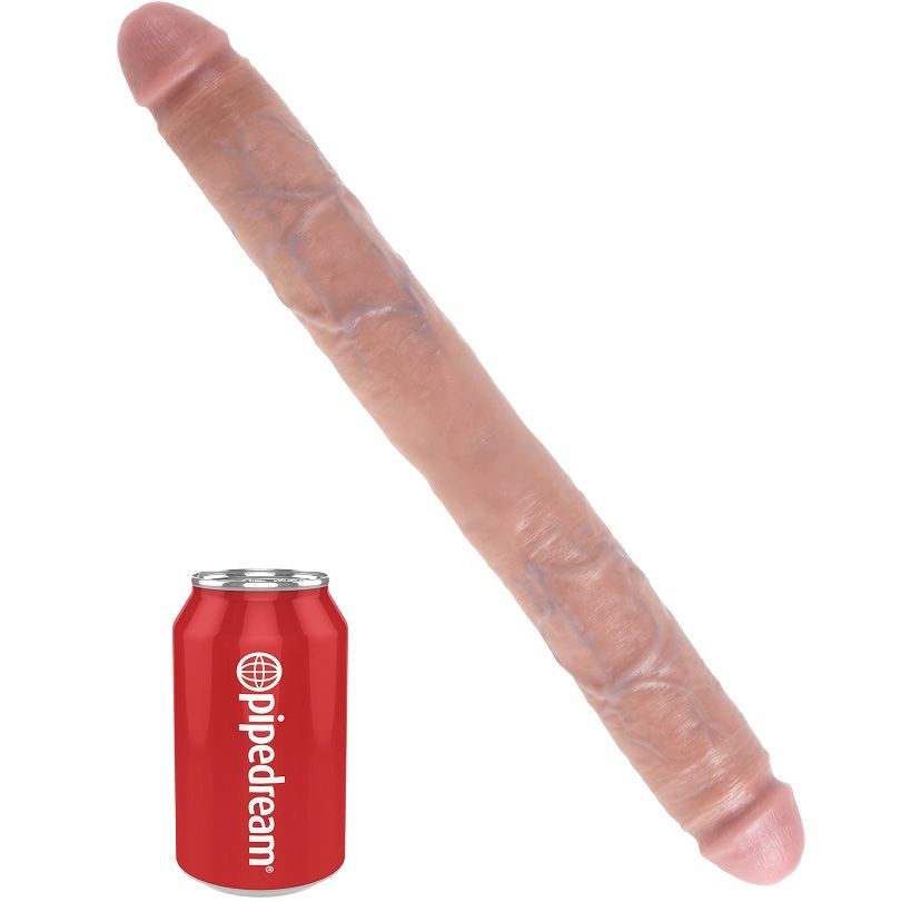 KING COCK - DILDO DUPLO GROSSO DE CARNE 40,6 CM
