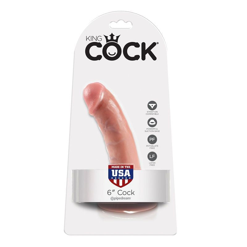KING COCK - DILDO DE CARNE DE 15,2 CM