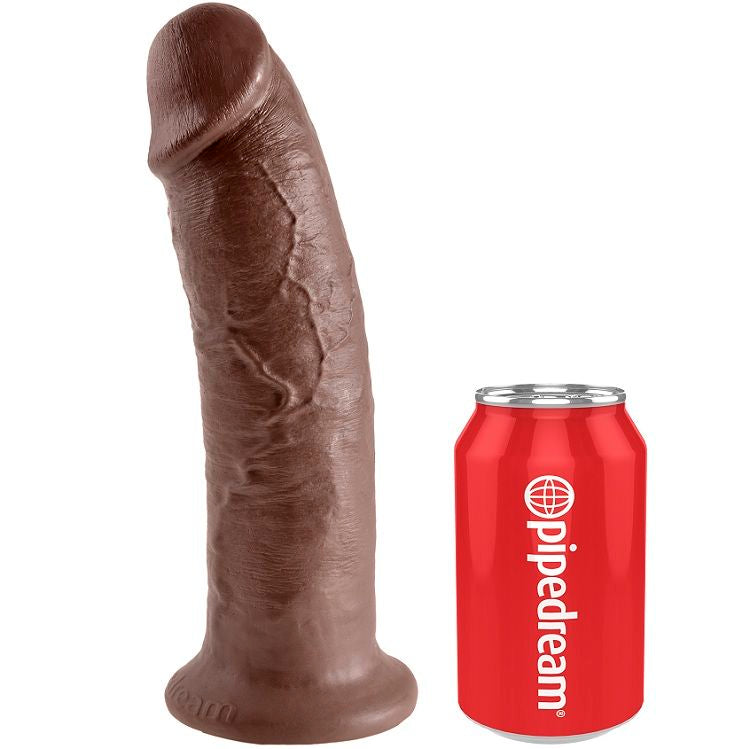 KING COCK - DILDO CASTANHO DE 25,4 CM (10 POLEGADAS)