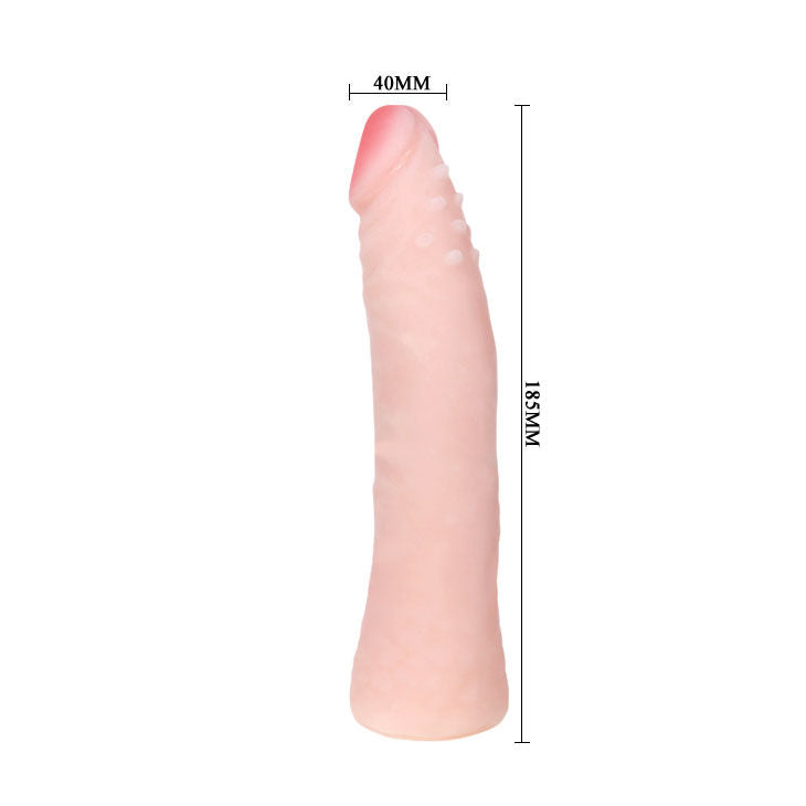BAILE - DILDO EM SILICONE COM TOQUE REALISTA DE PELE, 19 CM, COR DA CAIXA ALEATÓRIA