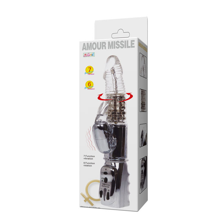 BAILE - AMOUR MISSILE ROTADOR TRANSPARENTE 26,5 CM