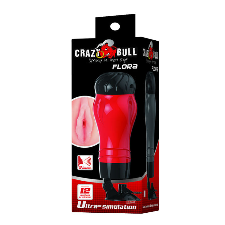 CRAZY BULL - FLORA VAGINA COM BASE DE MASTURBAÇÃO DE VOZ