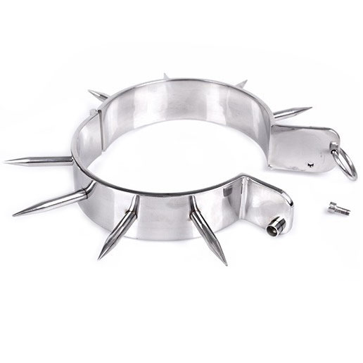 METAL HARD - COLLAR DE ESCLAVITUD BDSM CON PUNTAS