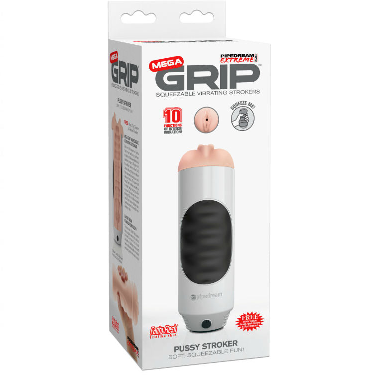 EXTREME TOYZ - PIPEDREAM MEGA GRIP VIBRADOR VAGINAL MASTURBADOR