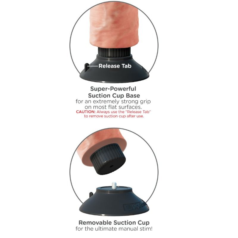 KING COCK - PENE VIBRADOR DE 25,5 CM COLOR CARNE