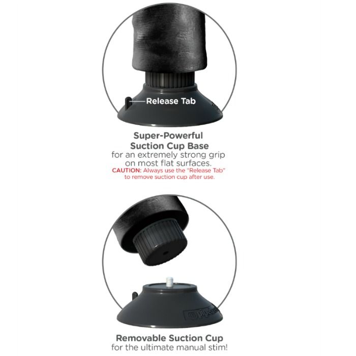 KING COCK - PENE VIBRADOR DE 23 CM CON BOLAS NEGRO