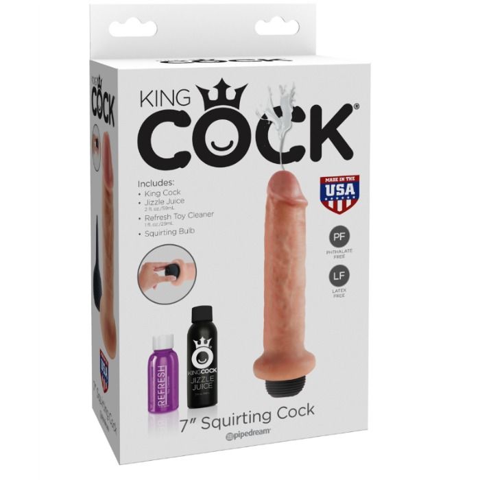 KING COCK - DILDO CON ESTRELLAS DE 17,8 CM