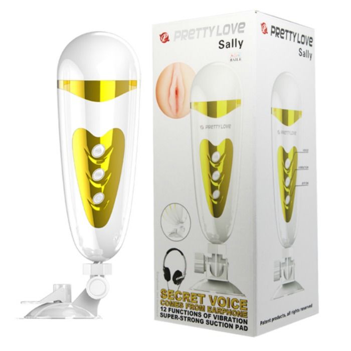 PRETTY LOVE - MASTURBADOR MASCULINO COM VIBRAÇÃO E SOM SALLY