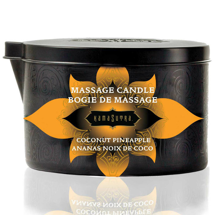 Vela de massagem Kamasutra - Coco e Ananás 170g