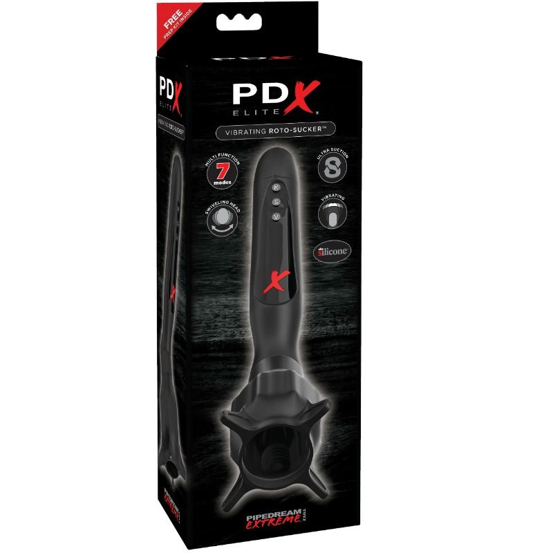 PDX ELITE - ESTIMULANTE VIBRATÓRIO COM SUCÇÃO ROTO-SUCKER