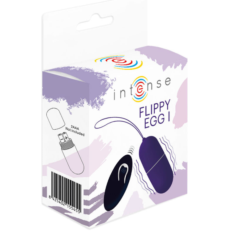 INTENSE - FLIPPY I HUEVO VIBRADOR CON CONTROL REMOTO MORADO