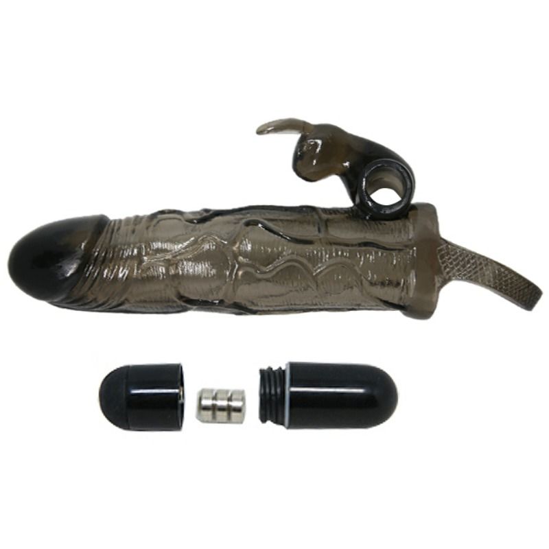 BAILE - FUNDA PARA PENE BRAVE MAN CON CONEJO NEGRO 16,5 CM