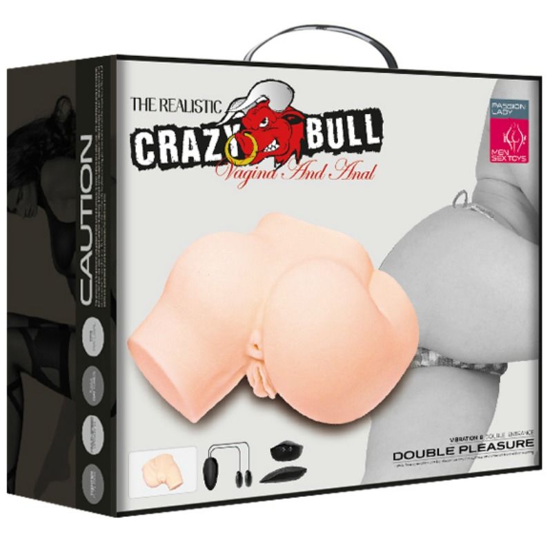 CRAZY BULL - RABO COM VAGINA E ÂNUS REALISTAS E VIBRAÇÃO