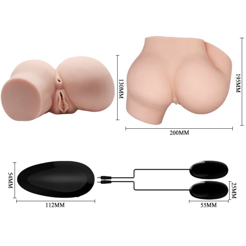 CRAZY BULL - RABO COM VAGINA E ÂNUS REALISTAS E VIBRAÇÃO