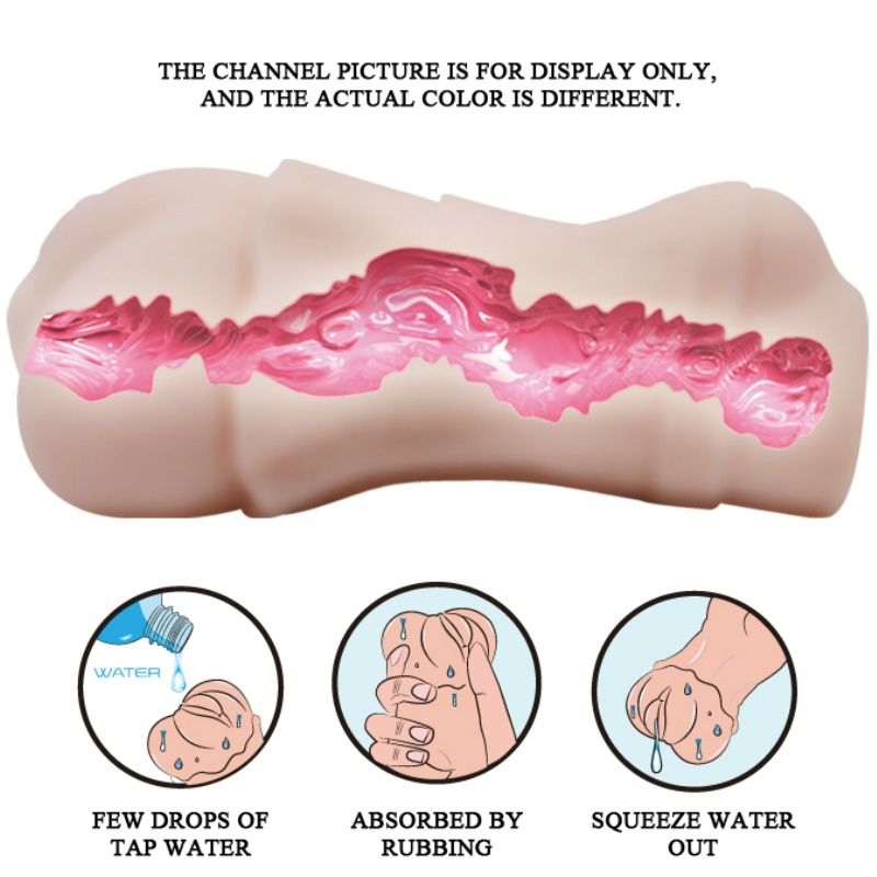 CRAZY BULL - MASTURBADOR VAGINAL DE PELE DE ÁGUA COM VIBRADOR BALA 2