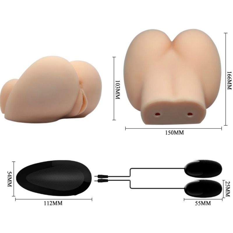 CRAZY BULL - VAGINA E ÂNUS REALISTAS COM VIBRAÇÃO NA POSIÇÃO 6