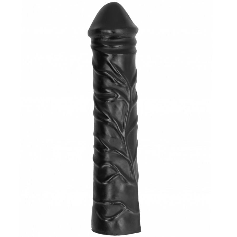 TODO NEGRO - DILDO GIGANTE DE PUÑO SUAVE 32 CM