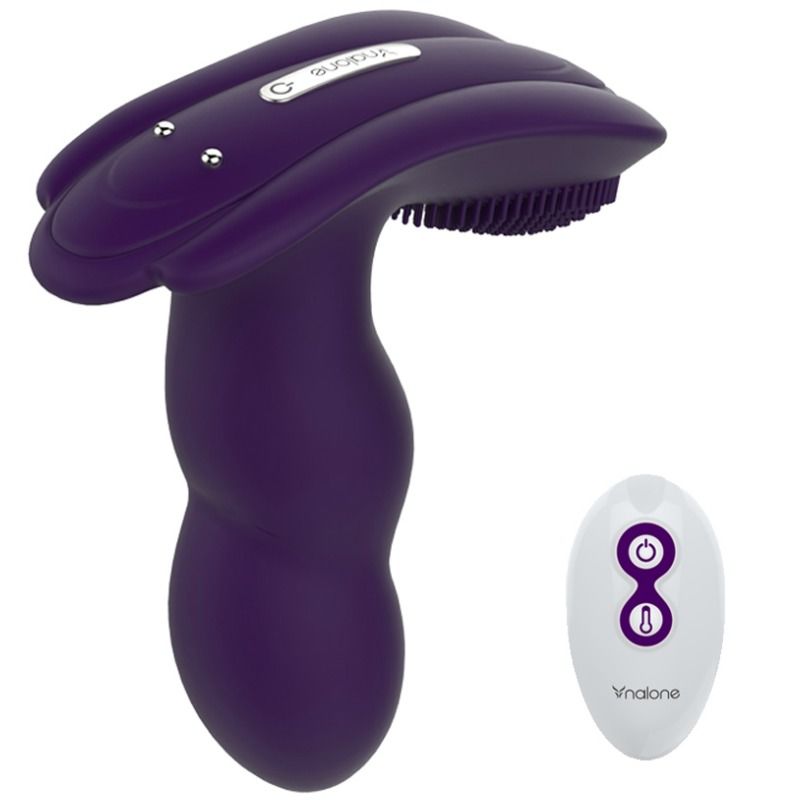 NALONE - MASSAGEADOR COM CONTROLO REMOTO LOLI - ROXO