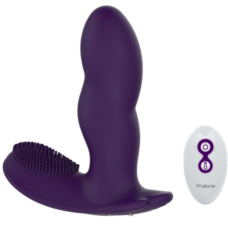 NALONE - MASSAGEADOR COM CONTROLO REMOTO LOLI - ROXO