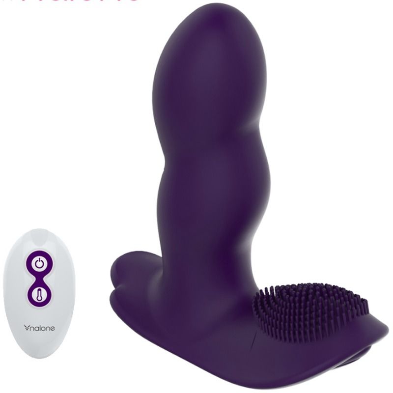 NALONE - MASSAGEADOR COM CONTROLO REMOTO LOLI - ROXO