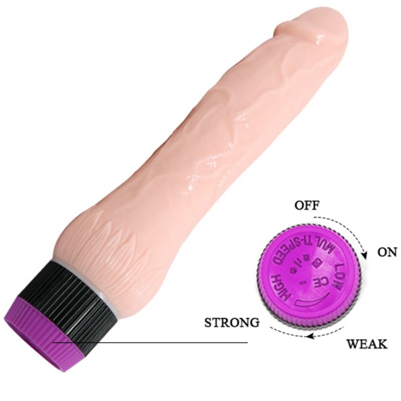BAILE - ADOUR CLUB VIBRADOR REALISTA BASE ANCHA 22 CM
