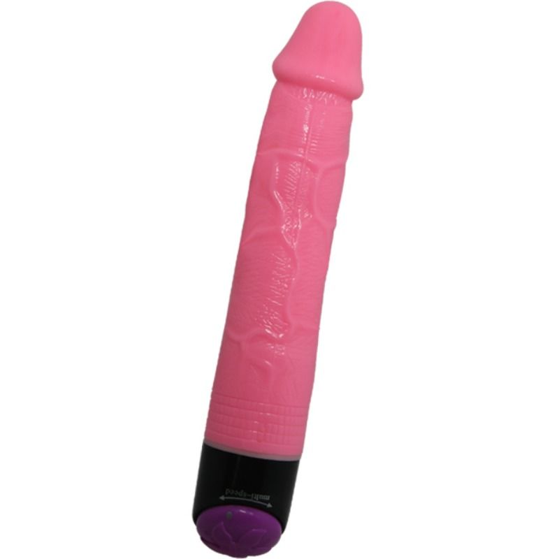 BAILE - VIBRADOR REALISTA SEXUAL COLORIDO ROSA 23 CM