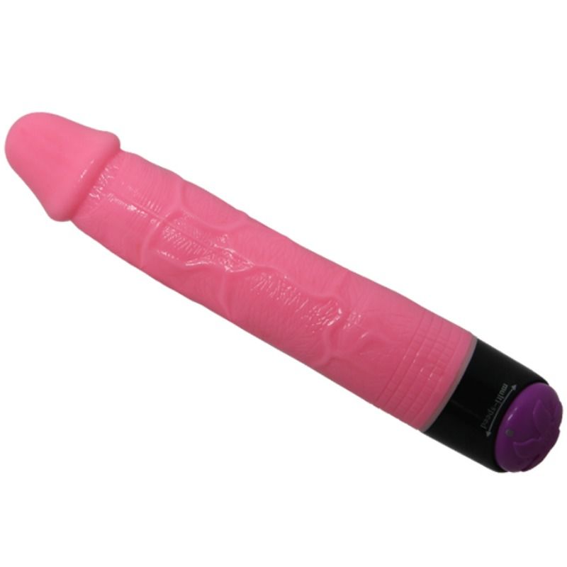 BAILE - VIBRADOR REALISTA SEXUAL COLORIDO ROSA 23 CM