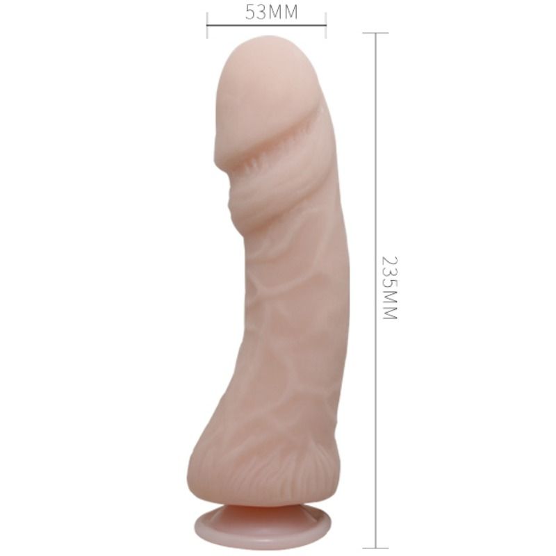 BAILE - O DILDO DE PÊNIS GRANDE COM VIBRAÇÃO NATURAL 23,5 CM