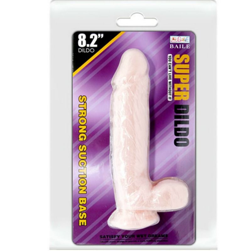 BAILE - DILDO NATURAL SUPER REALISTA DE 21,5 CM