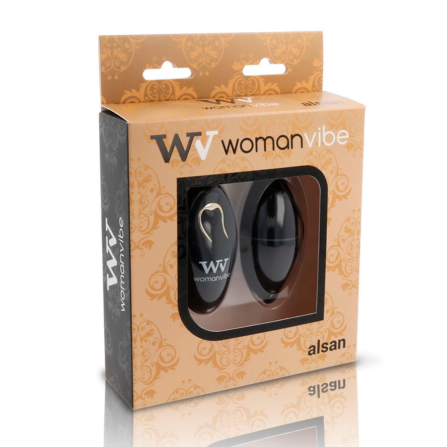 WOMANVIBE - ALSAN EGG CONTROL REMOTO SILICONA NEGRA NEGRA