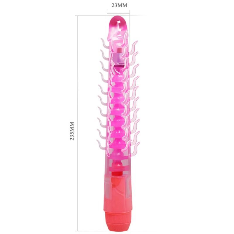 BAILE - FLEXI VIBE SENSUAL SPINE DILDO VIBRATÓRIO DOBRÁVEL LILÁS 23,5 CM