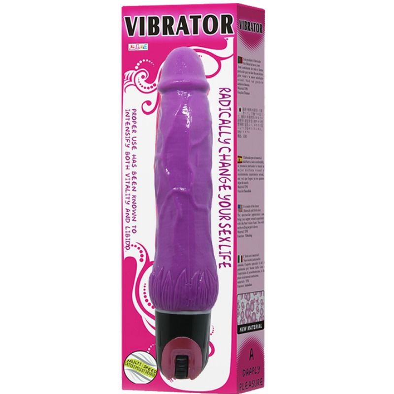 BAILE - DAAPLY PLEASURE VIBRADOR MULTIVELOCIDADES ROXO