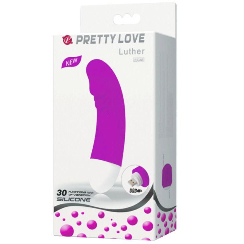 PRETTY LOVE - MINI VIBRADOR LUTHER 30 MODOS DE VIBRACIÓN