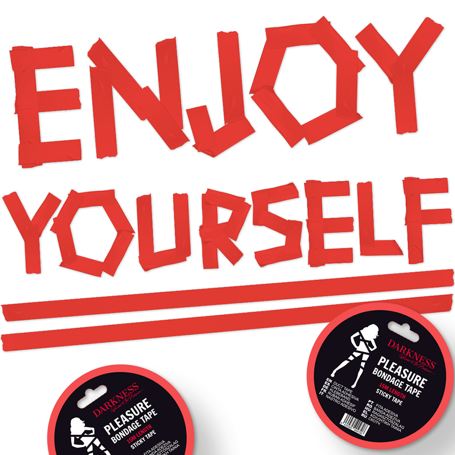 Fita adesiva vermelha Darkness - 15m