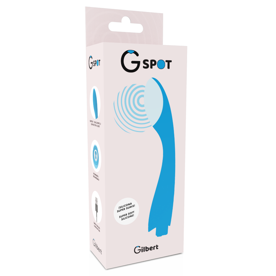 PUNTO G - VIBRADOR PUNTO G GYLBERT AZUL TURQUESA