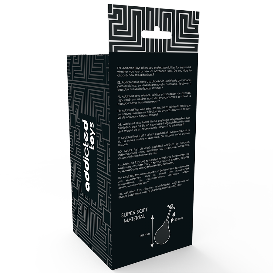 Brinquedos para viciados - Duche anal preto