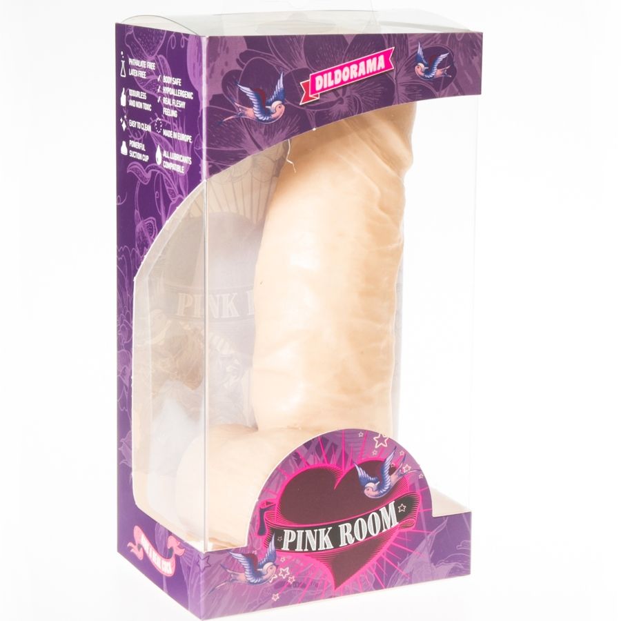 ROSA - DILDO REALISTA DAYAN COR DE CARNE 17 CM