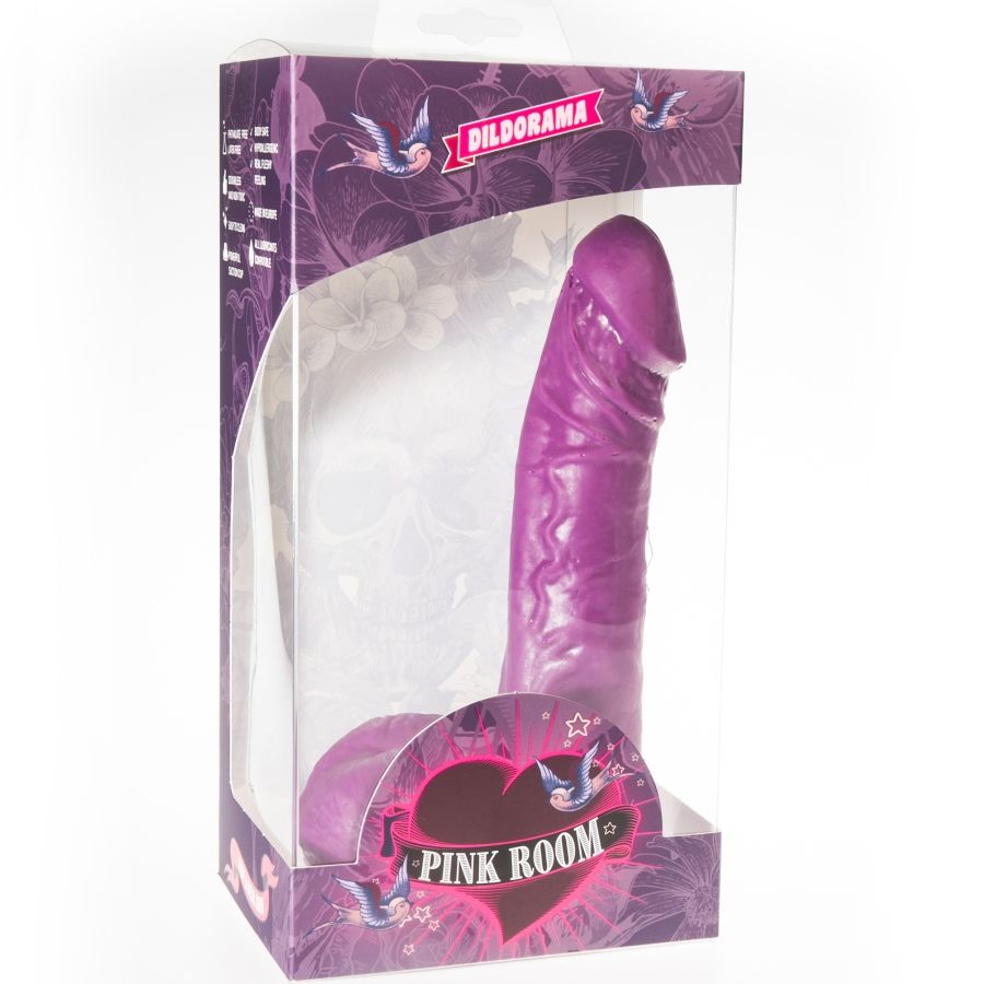 ROSA - EBAN DILDO REALISTA ROXO 19 CM