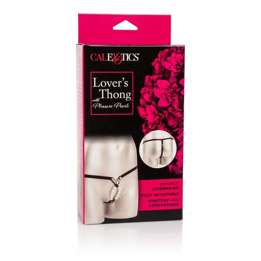 CALEXOTICS - CALCINHA FIO DENTAL PARA AMANTES COM PÉROLAS DO PRAZER