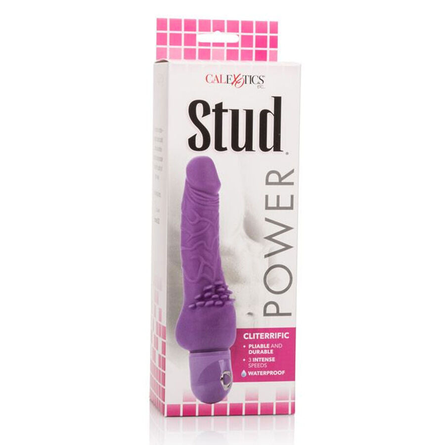 CALEXOTICS - VIBRADOR POWER STUD CLITERRIFIC PÚRPURA