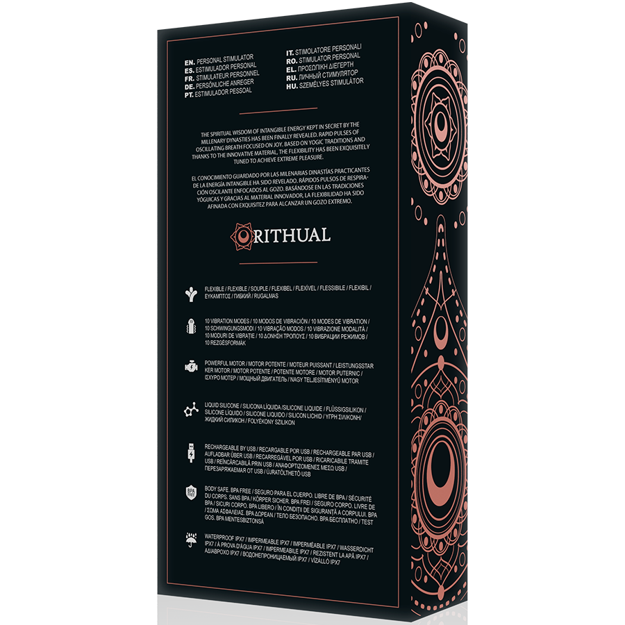 RITUAL - ESTIMULADOR KRIYA RECARGABLE PUNTO G NEGRO
