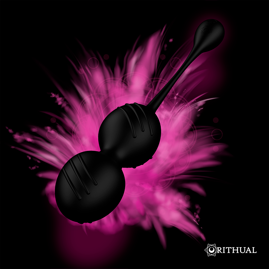 RITUAL - BOLAS KEGEL VIBRATORIAS RECARGABLES NISHA NEGRAS