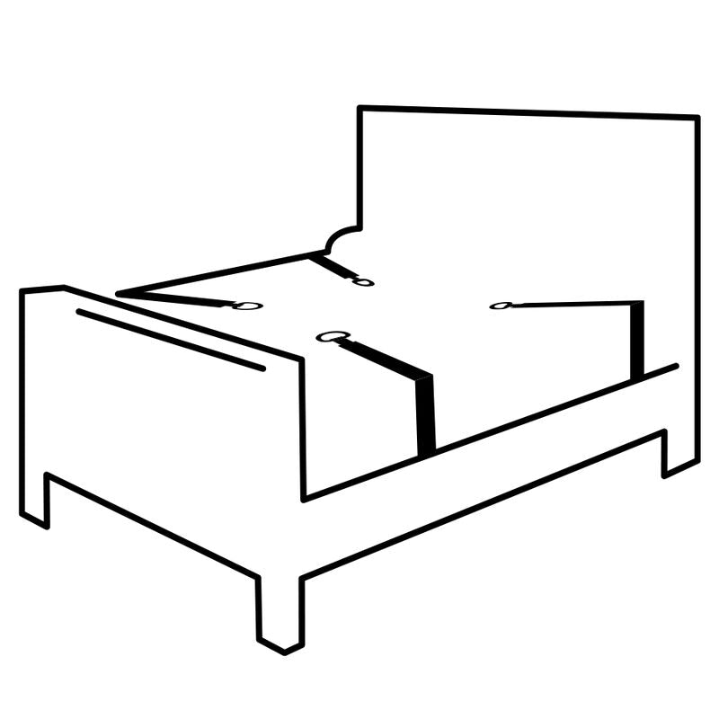 ESCURIDÃO - CONJUNTO DE AMARRAS PARA CAMA