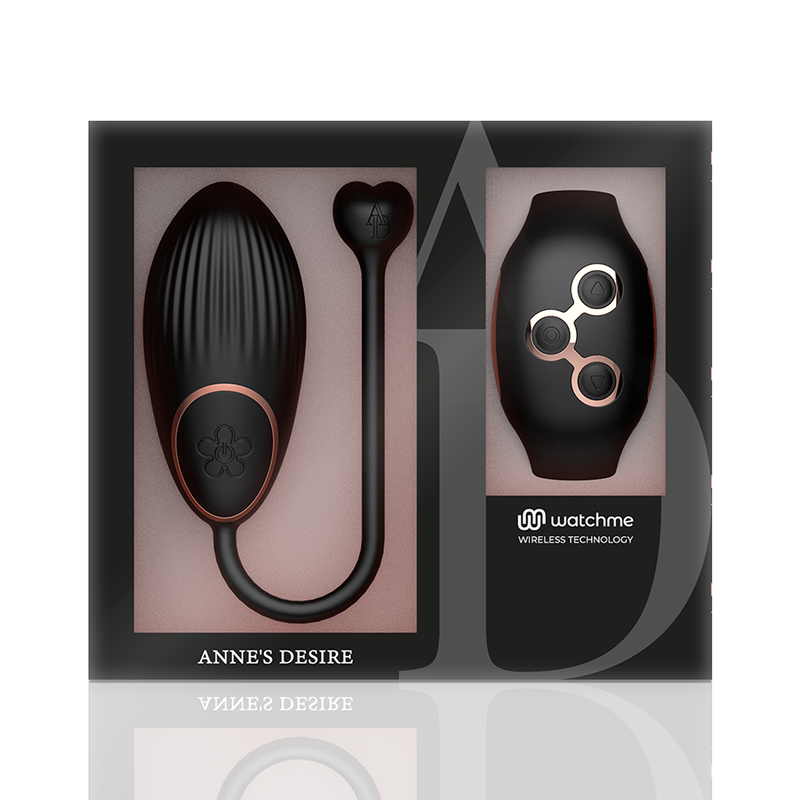 ANNE'S DESIRE - TECNOLOGIA DE CONTROLO REMOTO EGG WATCHME PRETO/DOURADO