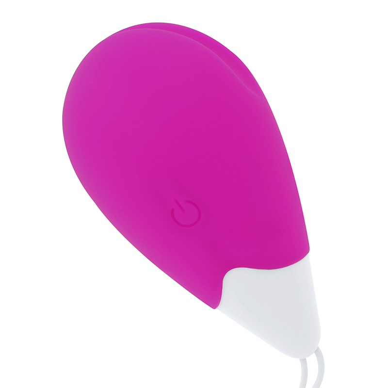 OHMAMA - OVO VIBRATÓRIO TEXTURIZADO COM 10 MODOS ROXO E BRANCO